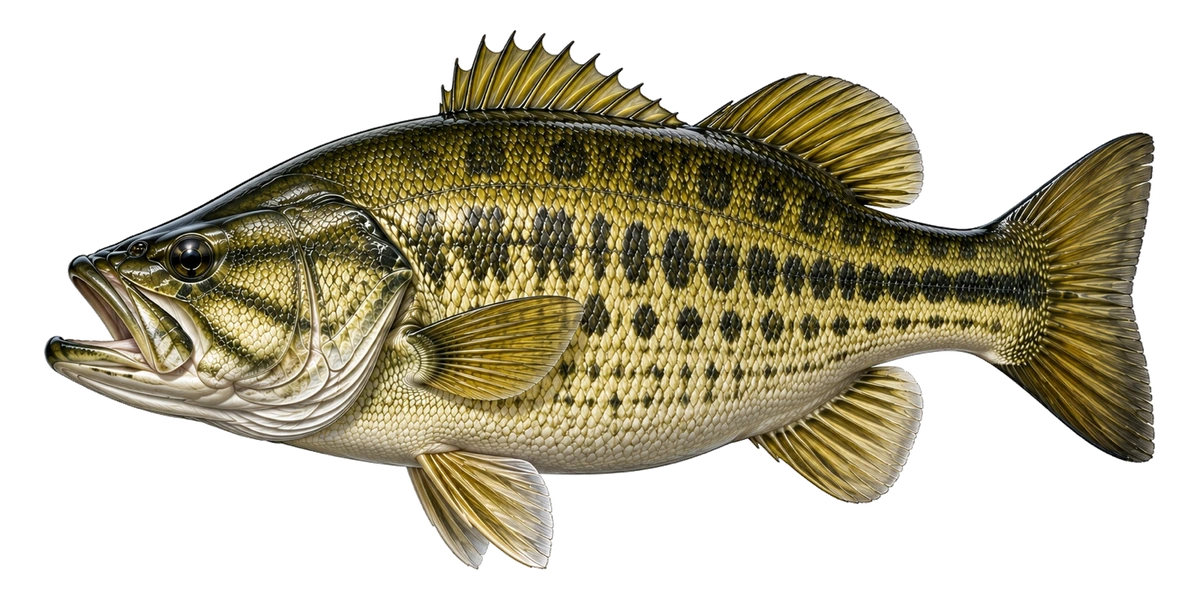Lake Monkey artwork of Spotted Bass